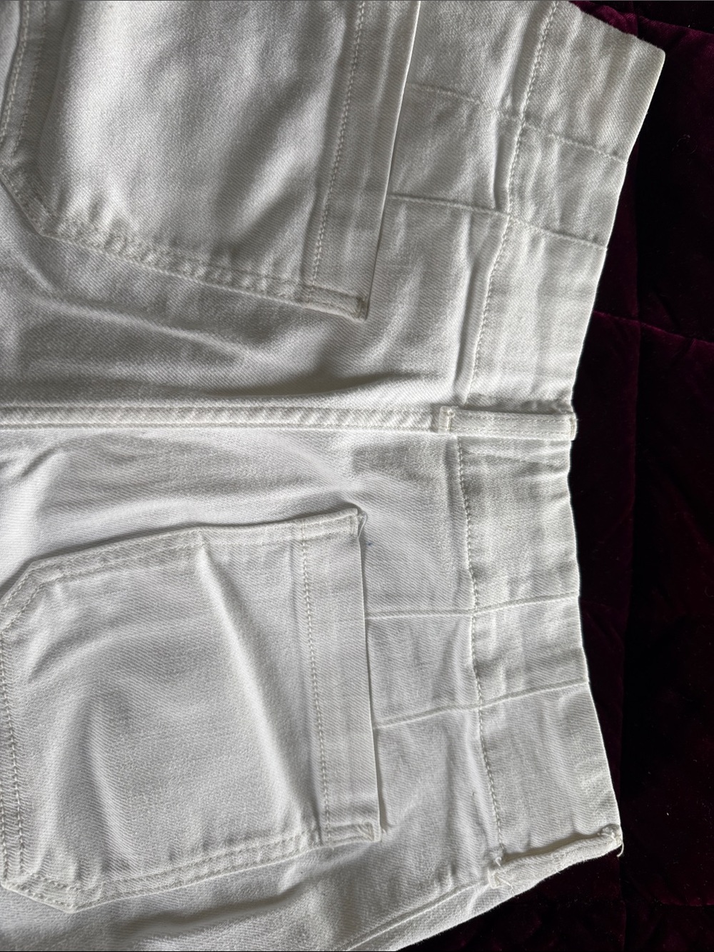 Collette White crop jeans by Maeve Size 29 High-Rise Wide leg - Picture 7 of 9